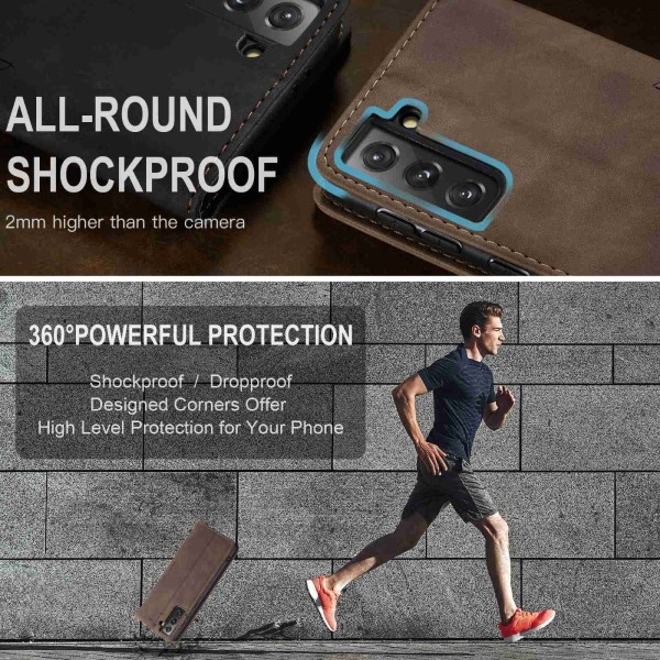 Puzdro na Samsung Galaxy S21 CASEME hnedé