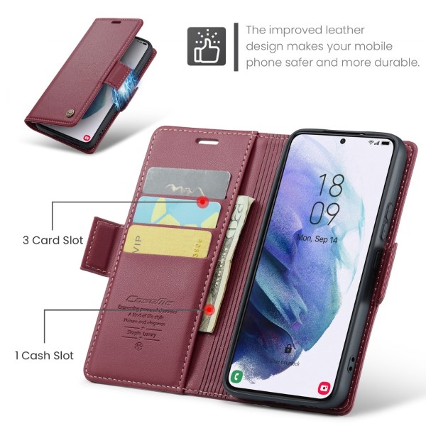 Puzdro na Samsung Galaxy S21 Plus CASEME smooth červené