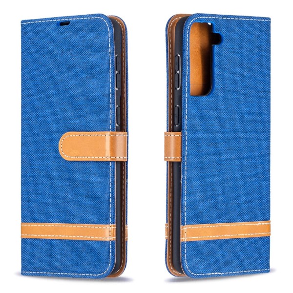 Puzdro na Samsung Galaxy S21 Plus Jeans modré