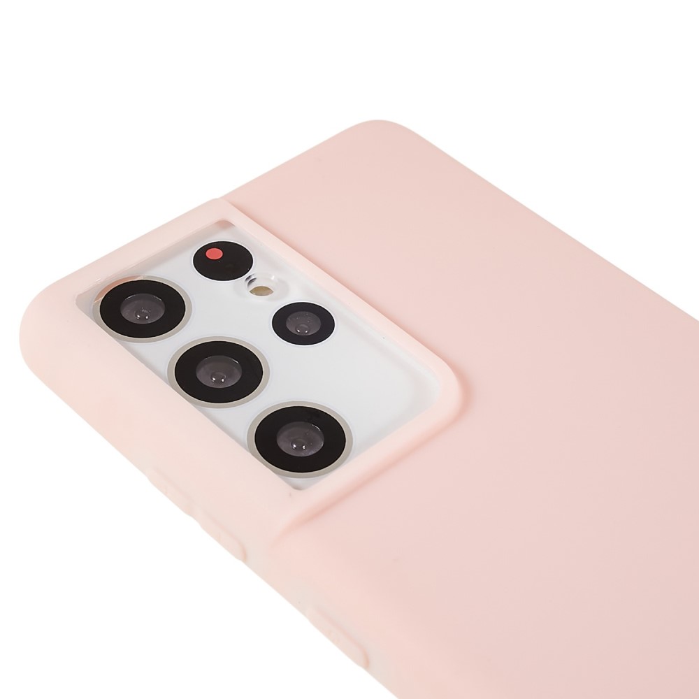 Kryt na Samsung Galaxy S21 Ultra Silikónový ružový