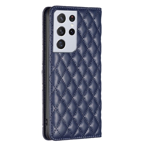 Puzdro na Samsung Galaxy S21 Ultra Binfen Luxury modré