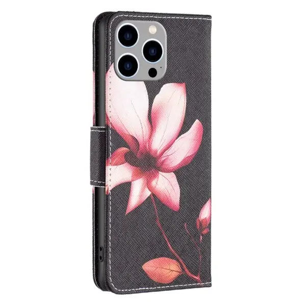 Púzdro na iPhone 14 Pro Max Kytka čierne