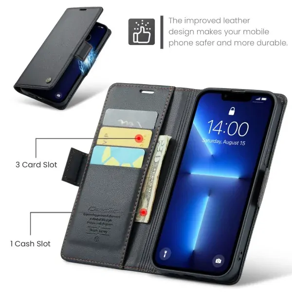 Púzdro na iPhone 13 Pro Max CASEME smooth čierne