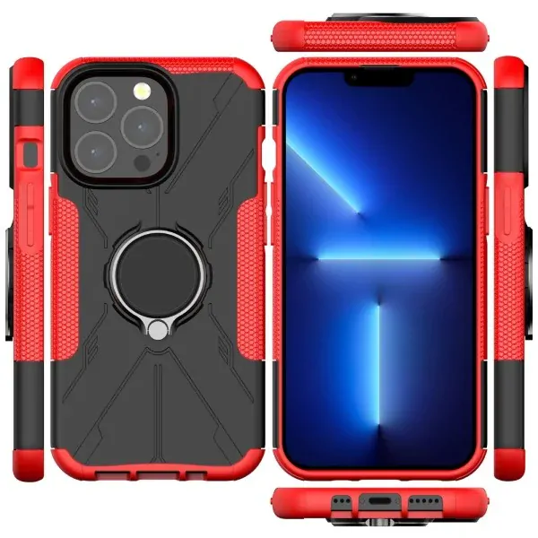 Kryt na iPhone 13 Pro Max odolný Tire červený