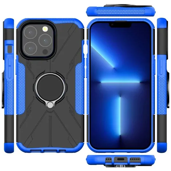 Kryt na iPhone 13 Pro Max odolný Tire modrý