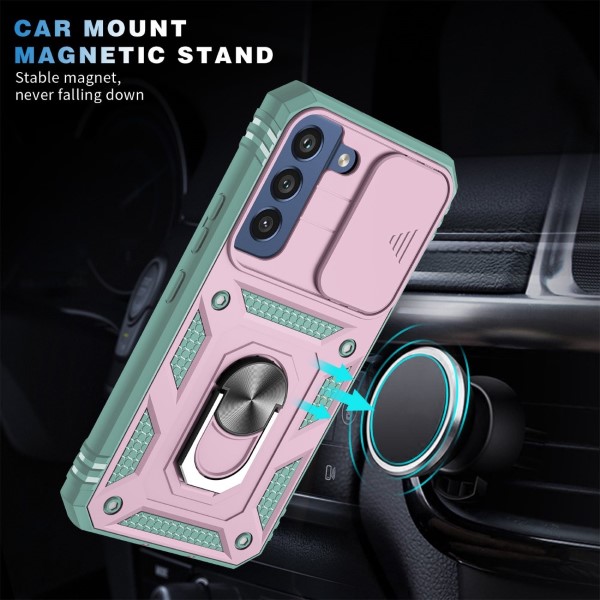 Kryt na Samsung Galaxy S22 odolný s krytkou na fotoaparát ružový