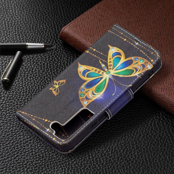 Puzdro na Samsung Galaxy S22 motýľ čierne