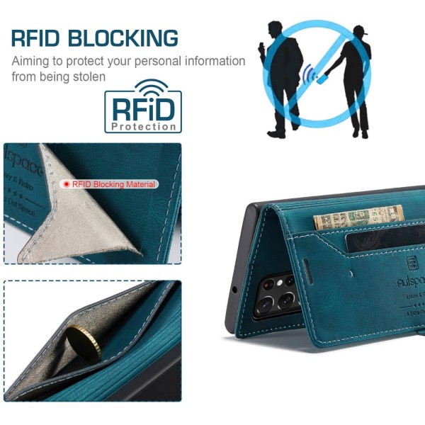 Puzdro na Samsung Galaxy S22 Ultra AUTSPACE modré