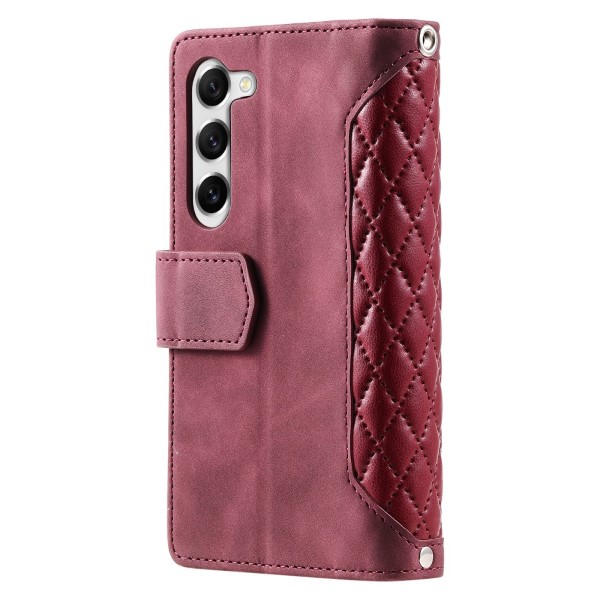 Puzdro na Samsung Galaxy S23 Luxury Double Layer vínovej