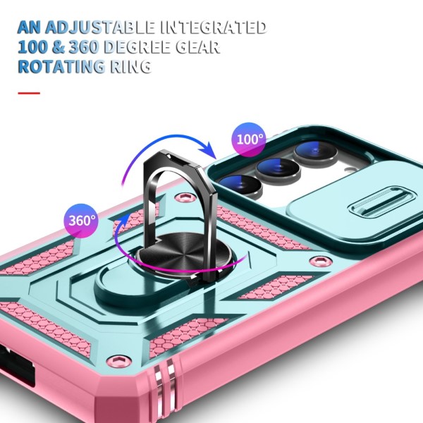 Kryt na Samsung Galaxy S23 plus odolný s krytom na fotoaparát svetlo ružový