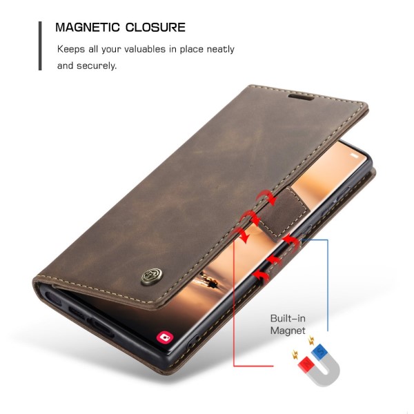 Puzdro na Samsung Galaxy S23 Ultra CASEME hnedý