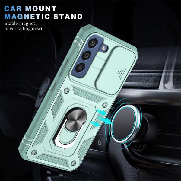 Kryt na Samsung Galaxy S22 odolný s krytom na fotoaparát svetlo modrý