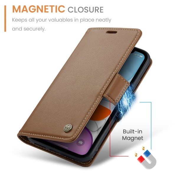 Púzdro pre iPhone 11 CASEME Smooth hnedé