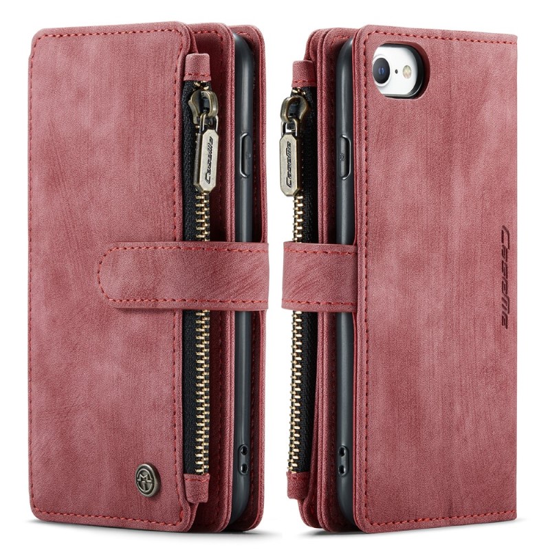 Púzdro pre iPhone 7 / 8 / SE ( 2020 / 2022 ) Luxury Double Layer červené