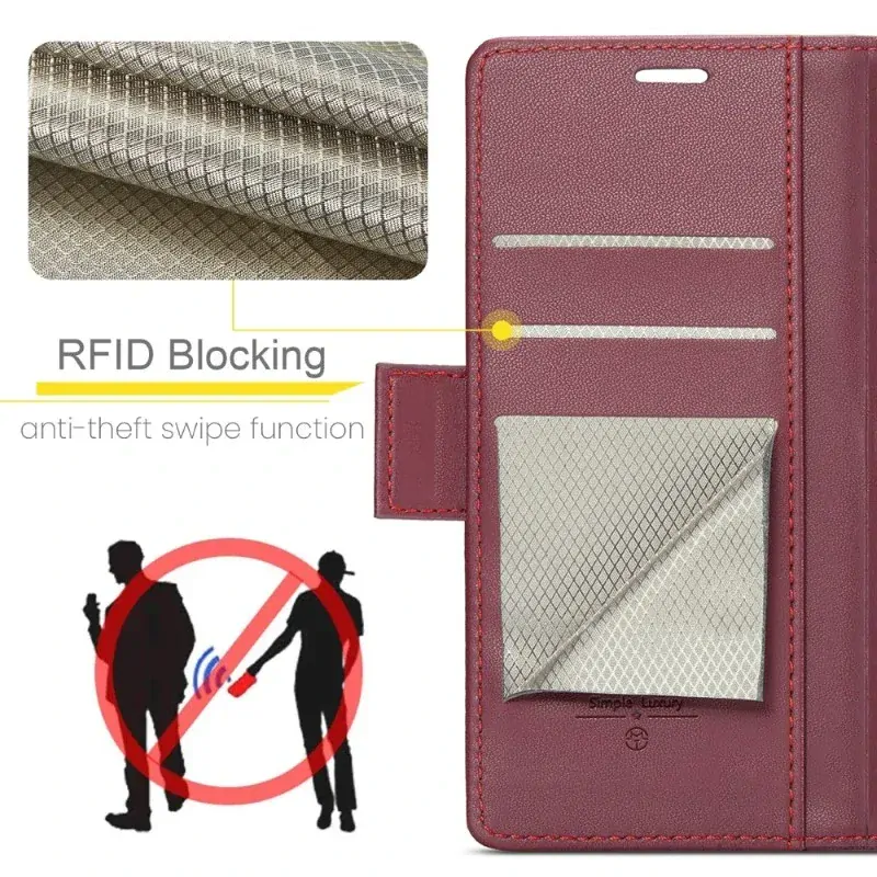 Púzdro na iPhone 14 Pro CASEME Smooth červené