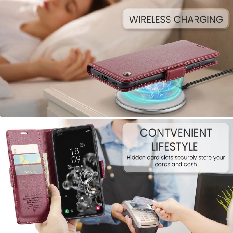 Puzdro na Samsung Galaxy S20 Ultra CASEME smooth červené