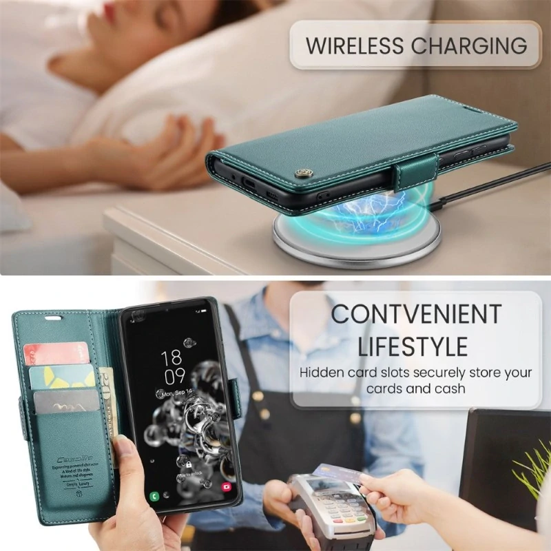 Puzdro na Samsung Galaxy S20 Ultra CASEME smooth zelené