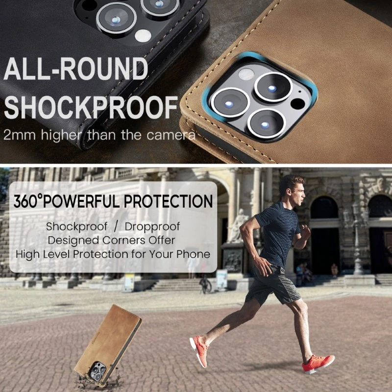 Puzdro CASEME pre iPhone 16 Pro Max svetlo hnedé