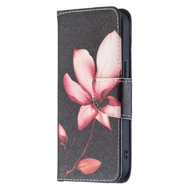 Púzdro pre iPhone 15 Kvietka čierne