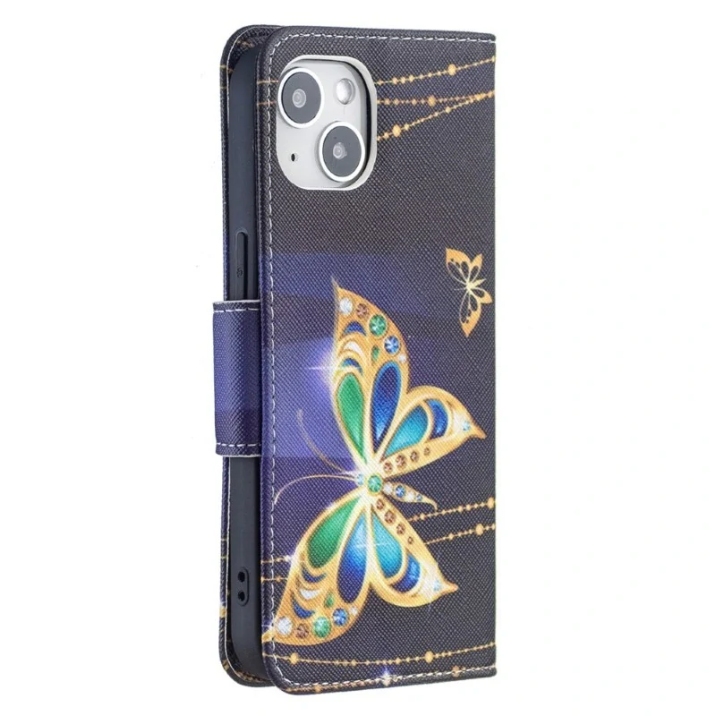 Puzdro pre iPhone 15 Motýľ fialové