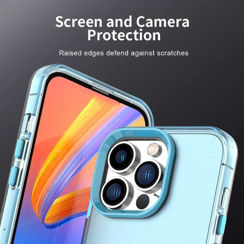 Kryt na iPhone 15 Pro gumový Matte modrý