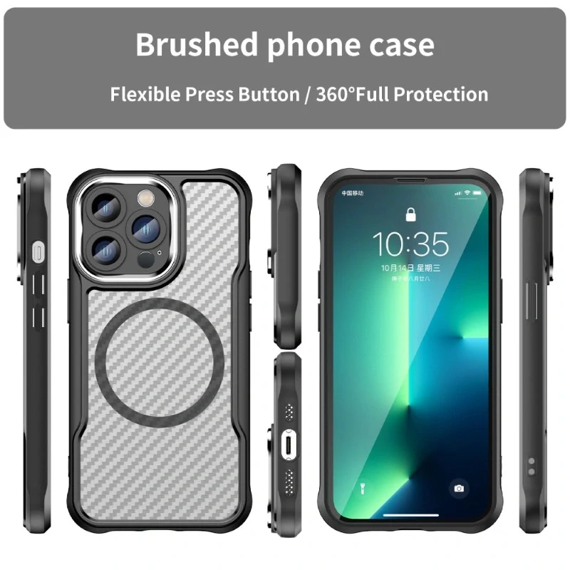 Kryt na iPhone 15 Pro Max odolný s podporou MagSafe čierny