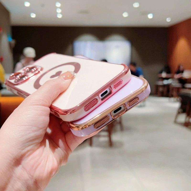 Kryt na iPhone 16 Pro Max Srdiečko s podporou MagSafe biely