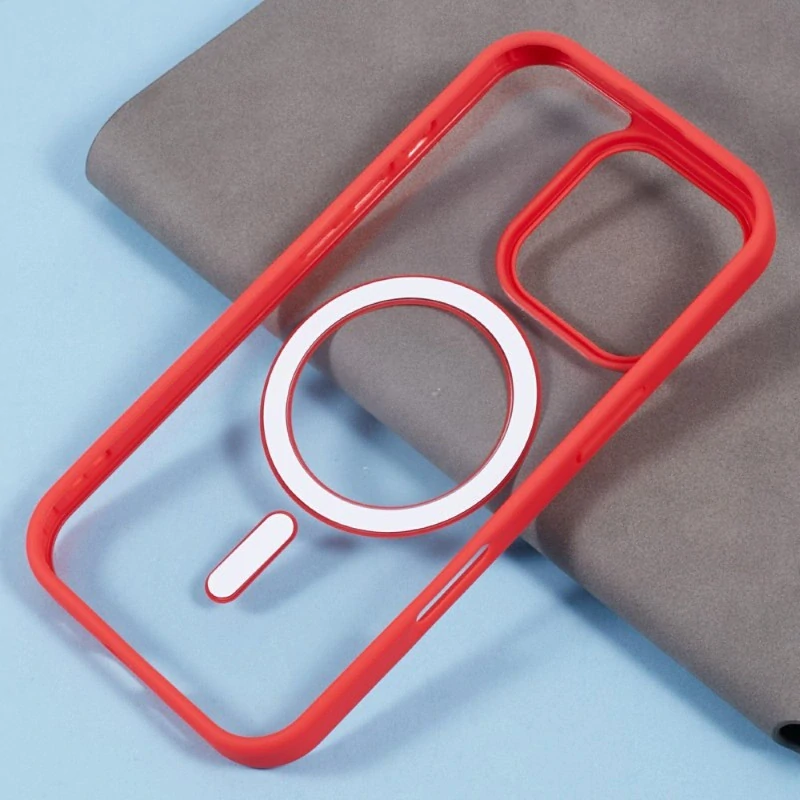 Kryt na iPhone 16 Pro Max matný s podporou MagSafe červený