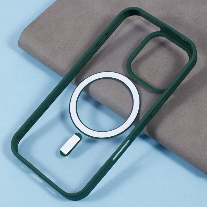Kryt na iPhone 16 Pro Max matný s podporou MagSafe zelený