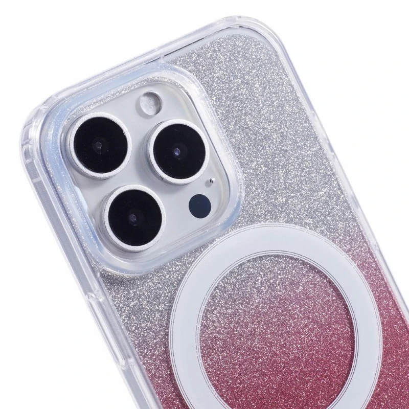 Kryt na iPhone 16 Pro Glitter s podporou MagSafe ružový