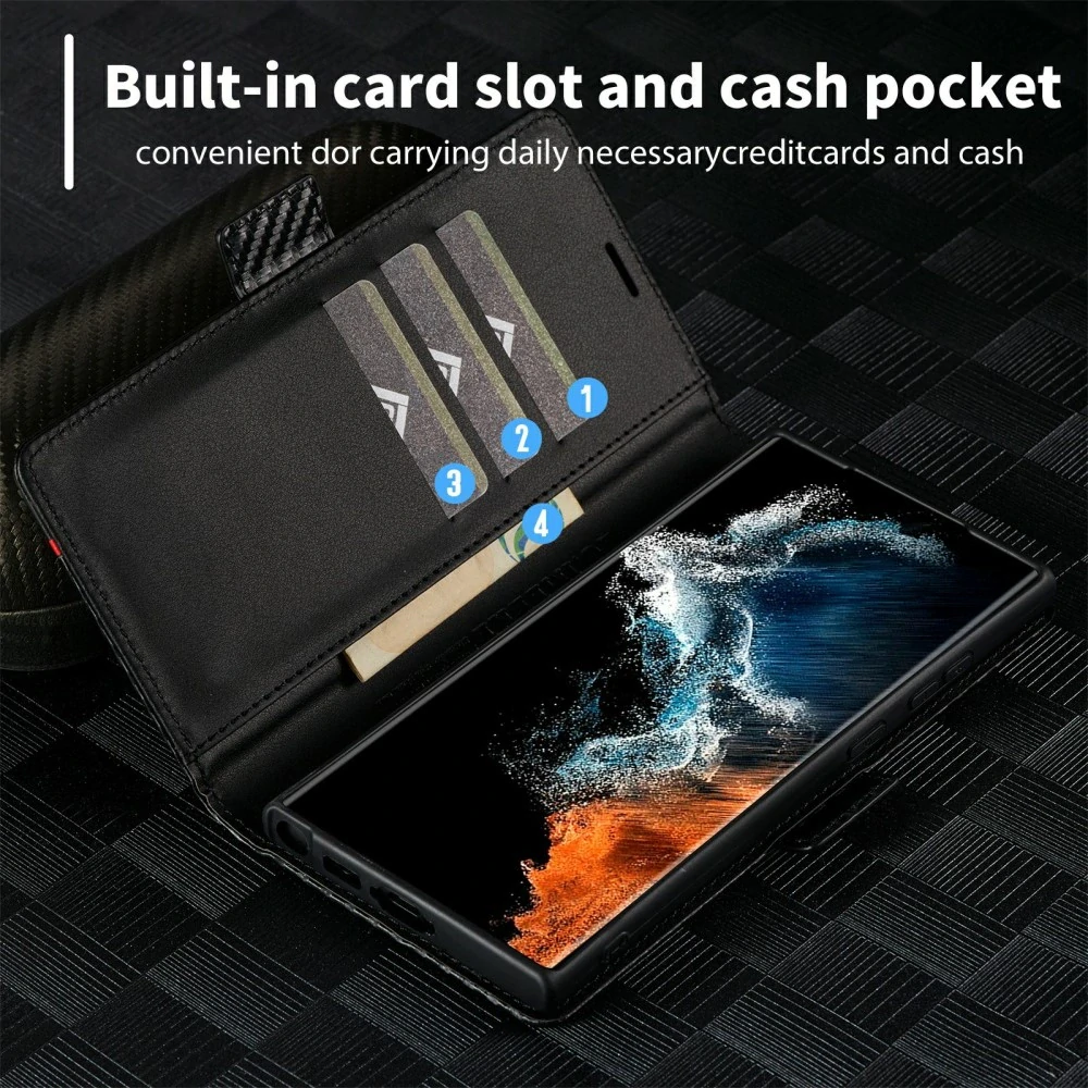 Puzdro na Samsung Galaxy S25 Ultra Carbon vertikálne