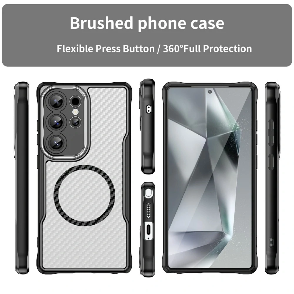 Kryt na Samsung Galaxy S25 Ultra odolný s podporou MagSafe čierny