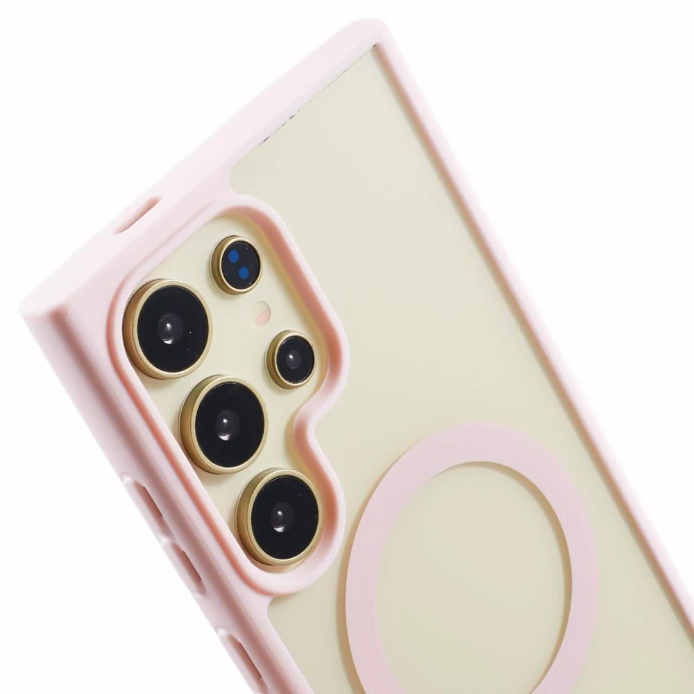 Kryt na Samsung Galaxy S23 Ultra matný s podporou MagSafe ružový