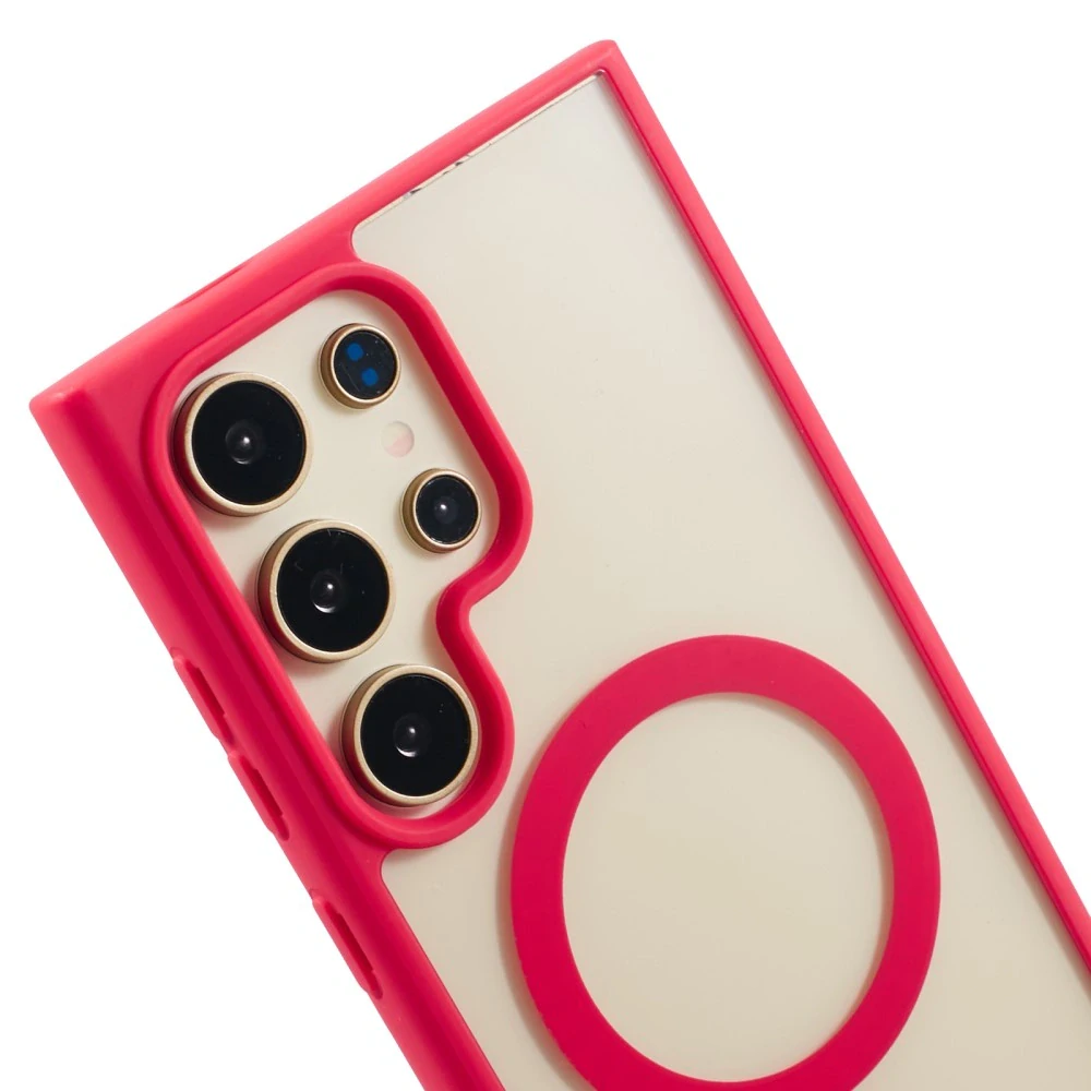 Kryt na Samsung Galaxy S24 Ultra matný s podporou MagSafe červený