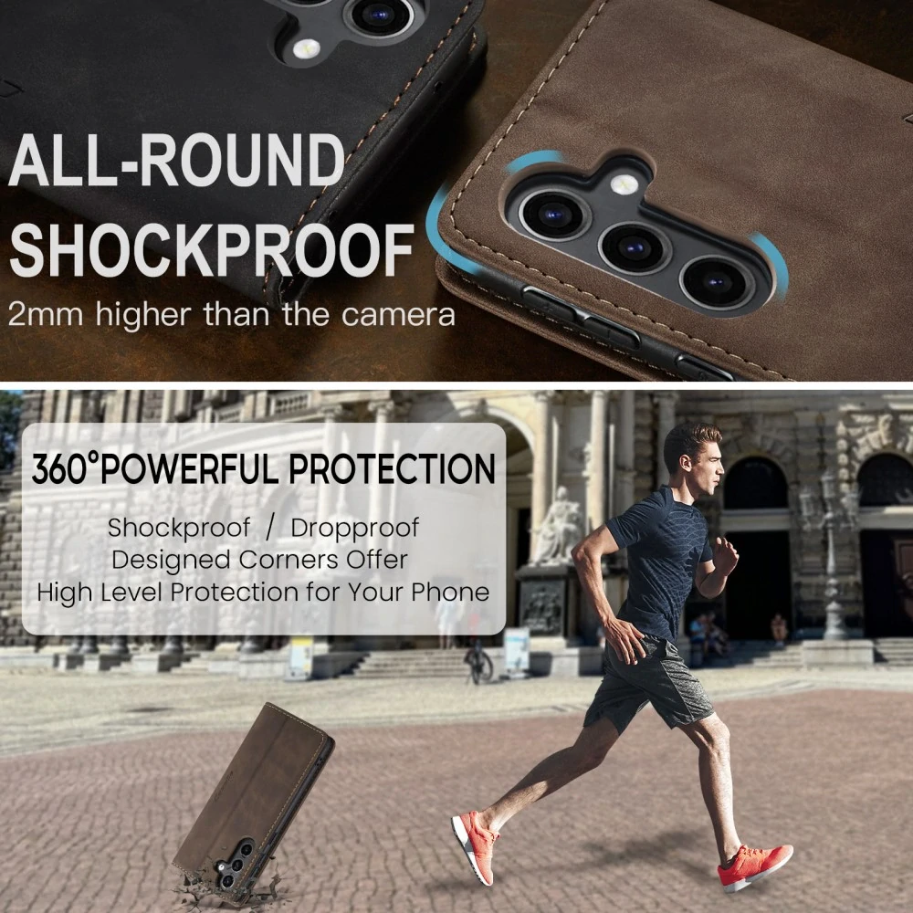 Puzdro na Samsung Galaxy S25 CASEME hnedé