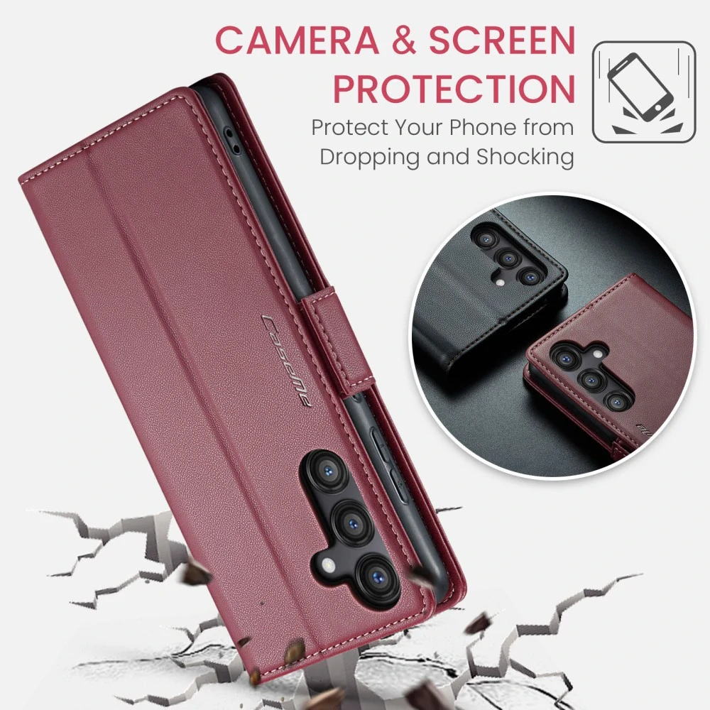 Puzdro na Samsung Galaxy S24 FE CASEME smooth červené