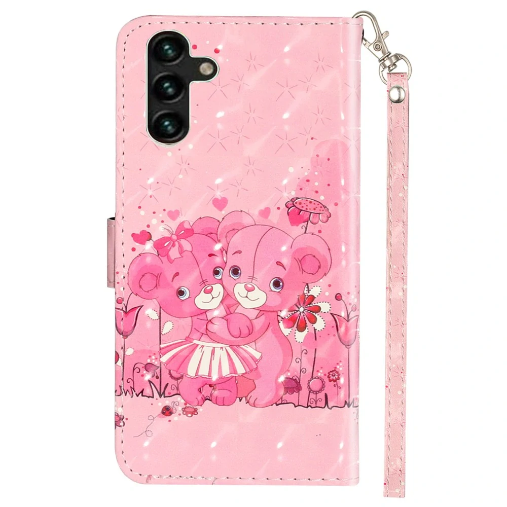 Puzdro na Samsung Galaxy S24 FE medvedík ružové