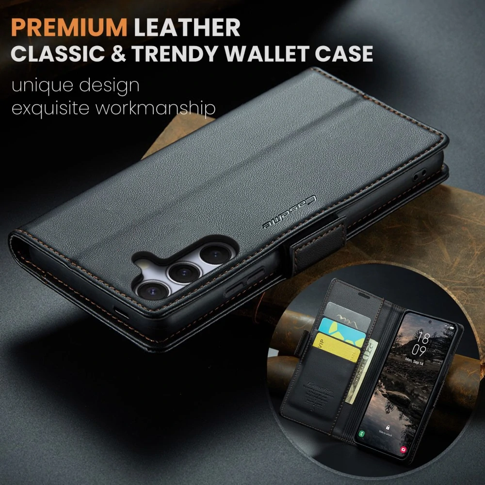 Puzdro na Samsung Galaxy S25+ CASEME smooth čierne