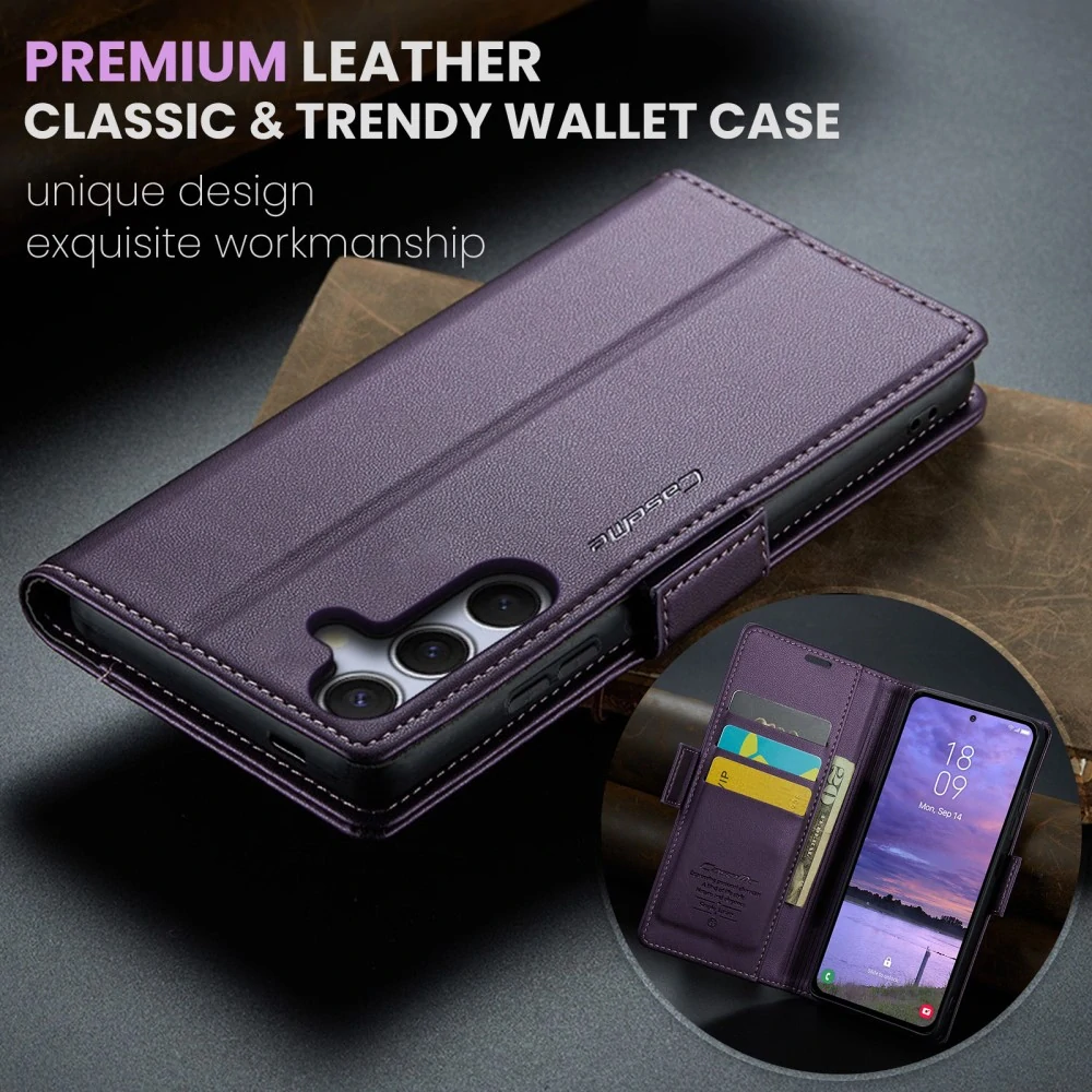 Puzdro na Samsung Galaxy S25+ CASEME smooth fialové