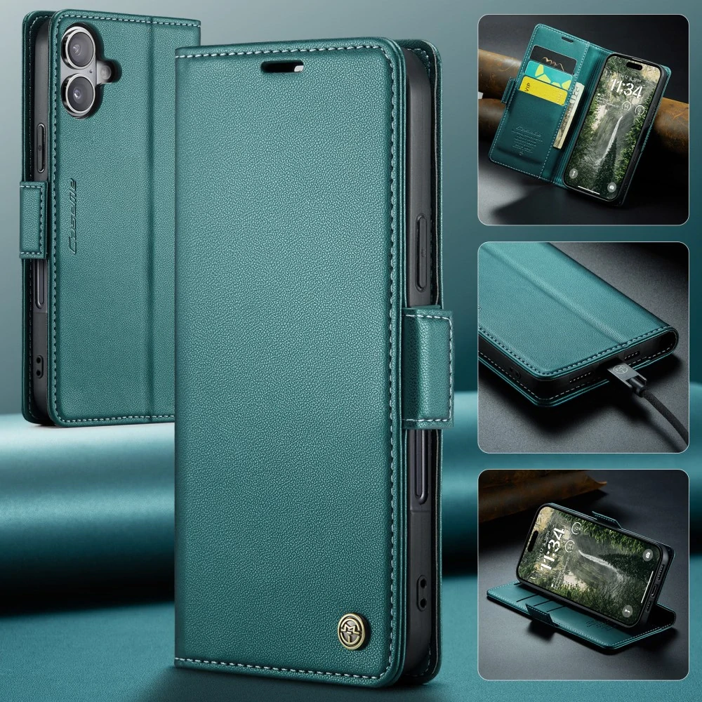 Puzdro na iPhone 16 Plus CASEME smooth zelené