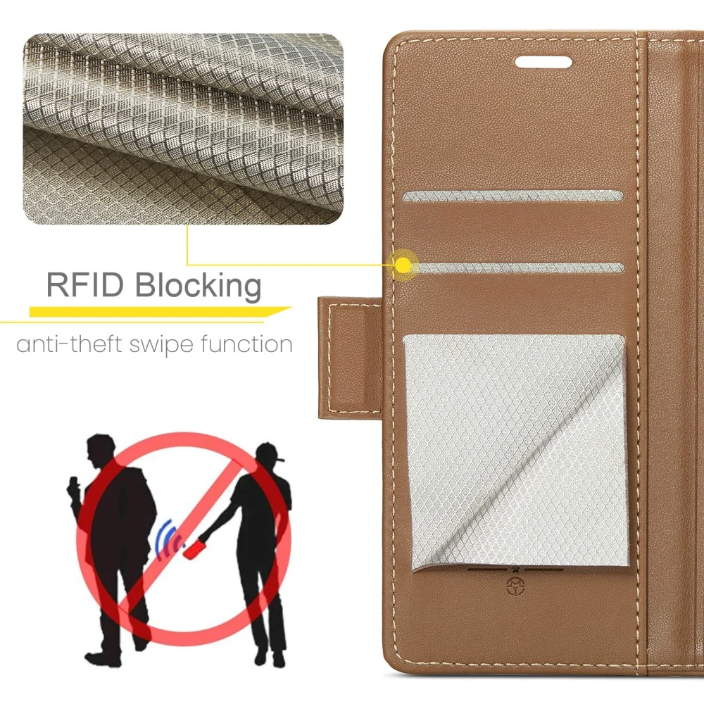 Puzdro na iPhone 16E CASEME Smooth hnedé