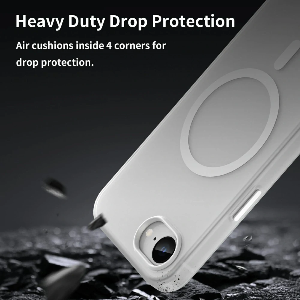 Kryt na iPhone 16E Candy s podporou MagSafe biely