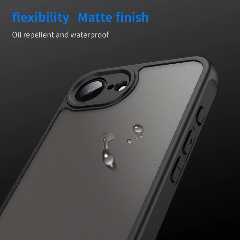 Kryt na iPhone 16E Frosted čierny