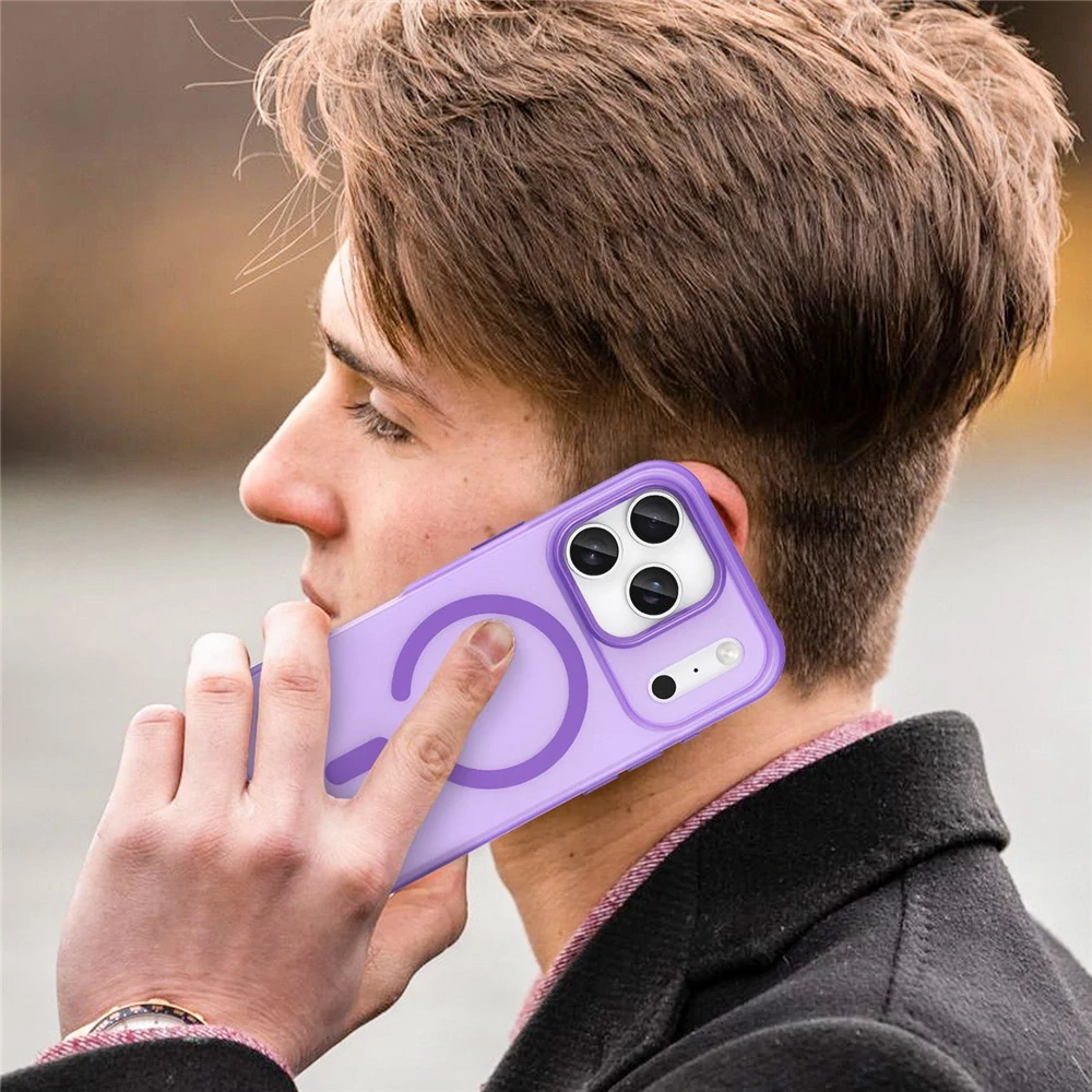 Kryt na iPhone 17 Pro Candy s podporou MagSafe fialový