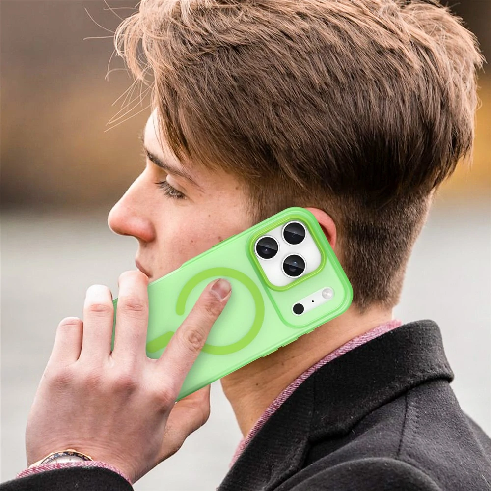 Kryt na iPhone 17 Pro Candy s podporou MagSafe zelený