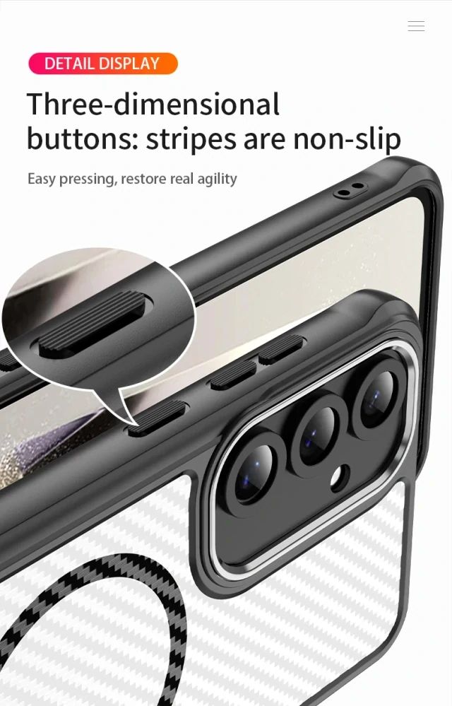 Kryt na Samsung Galaxy S24 FE odolný s podporou MagSafe čierny