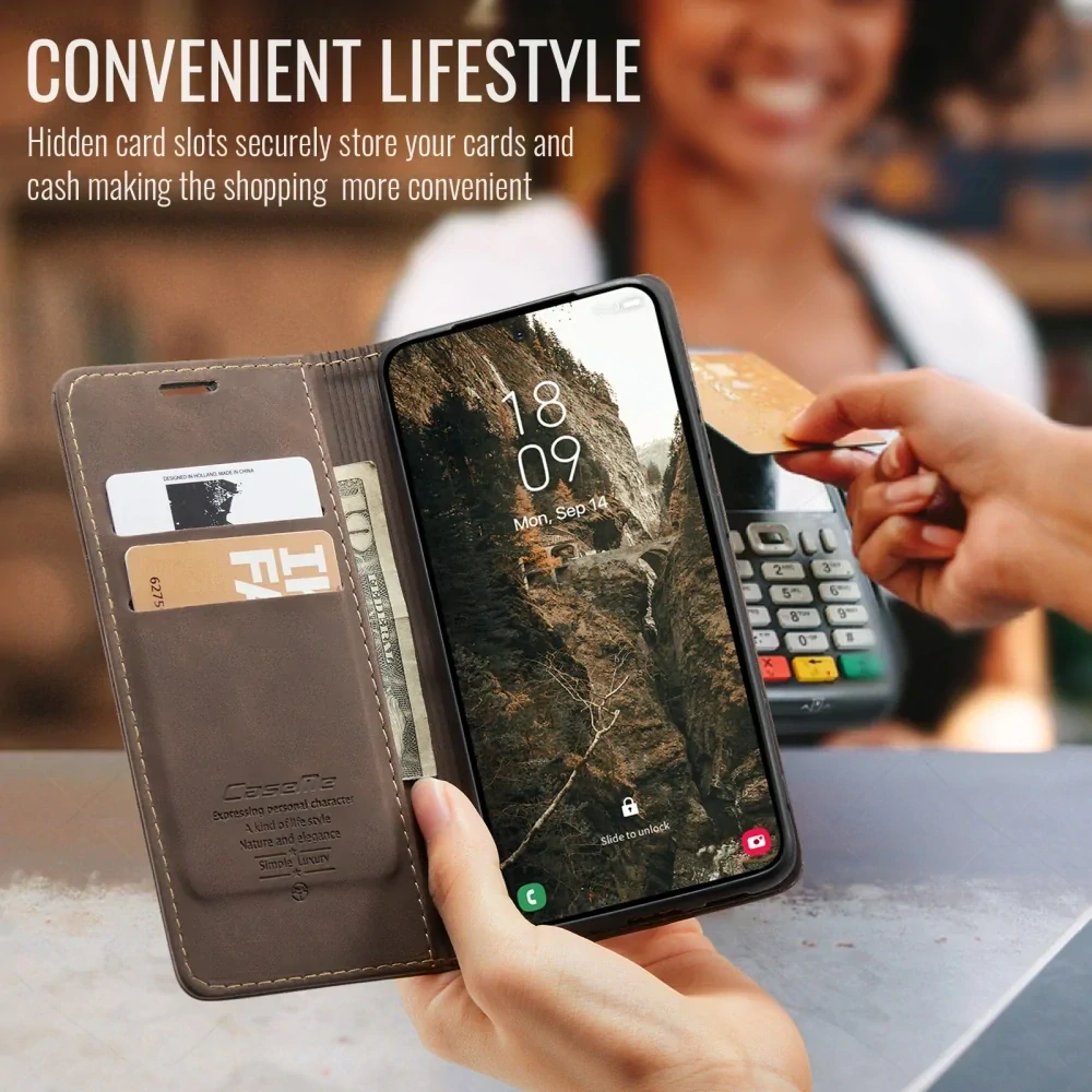 Puzdro na Samsung Galaxy S26 CASEME hnedé