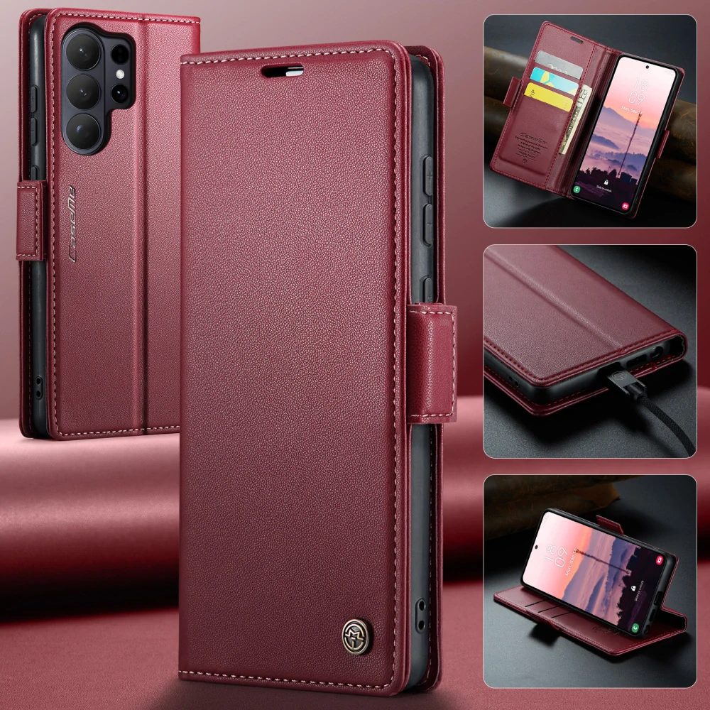 Puzdro na Samsung Galaxy S26 Ultra CASEME smooth červené