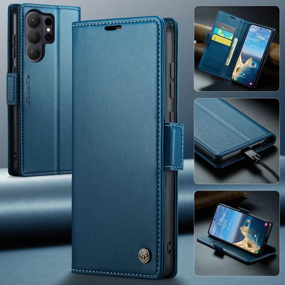 Puzdro na Samsung Galaxy S26 Ultra CASEME smooth modré