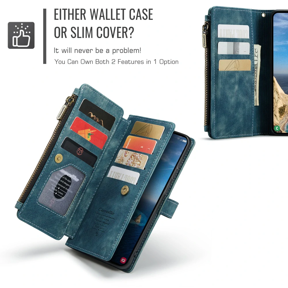 Pouzdro na Samsung Galaxy S26 Ultra CASEME Deluxe modré